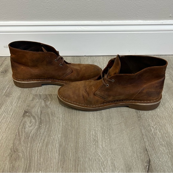 Clark’s Desert Chukka Boot Brown Leather Lace Up Ankle Men’s Size 9 - Picture 5 of 7